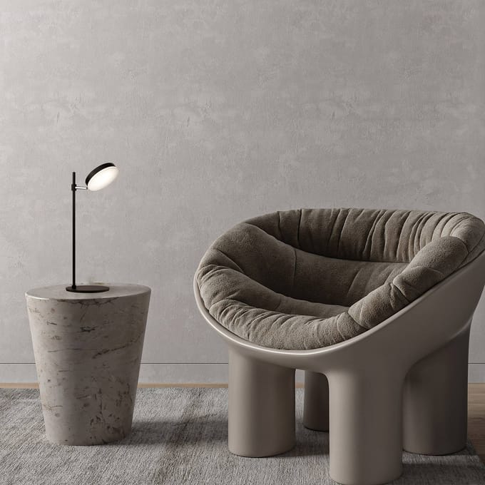 Maytoni LED tafellamp Fad, zwart, metaal 47 cm verstelbaar