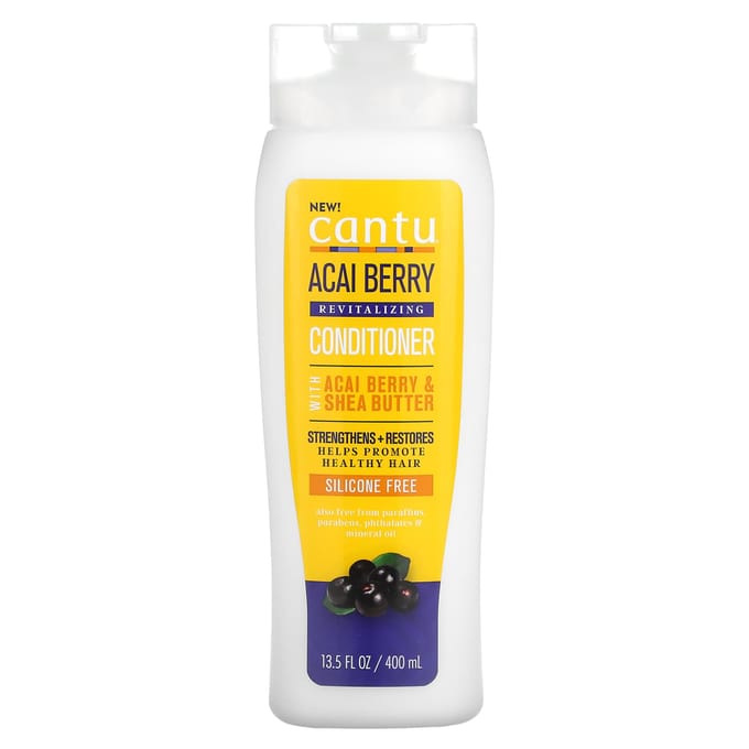 Cantu, Revitalizing Conditioner, Acai Berry, 13.5 fl oz (400 ml) yellow