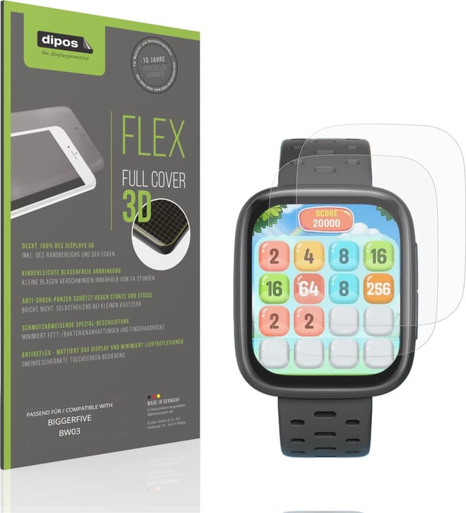 dipos FLEX – 2x Matte Screenprotector geschikt voor BIGGERFIVE BW03 | Volledige Schermbescherming | Case-Friendly