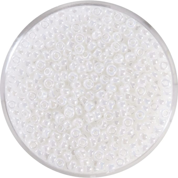 9660-014 Jap. Miyukirocailles - 2,2mm - pearl white - 12 gram