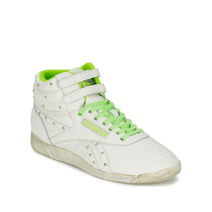 Reebok Freestyle Hi Vintage Witte Damestrainers