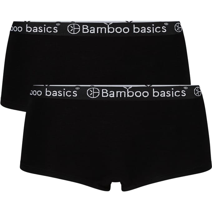 Comfortabel & Zijdezacht Bamboo Basics Hipsters Iris (2-pack) - Zwart - S