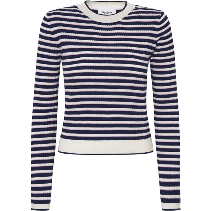 Pepe Jeans Ines Trui Wit,Zwart XS Vrouw