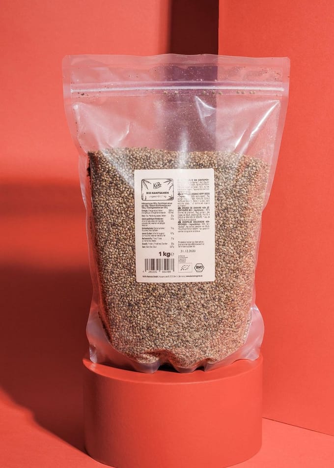 KoRo | Bio ongepelde hennepzaden 1 kg
