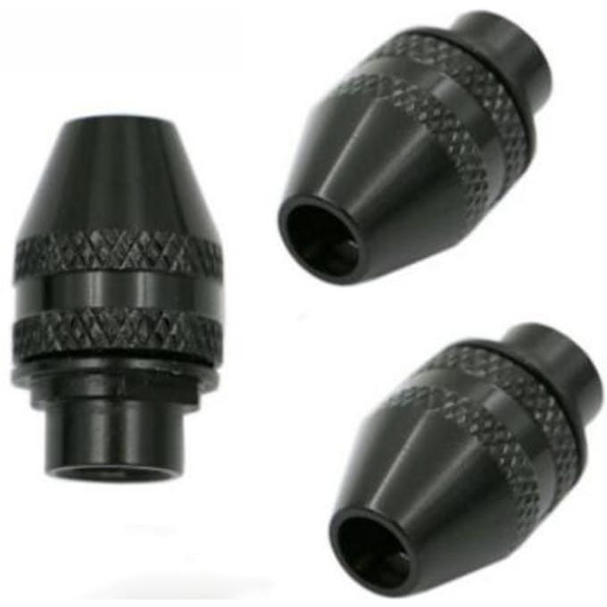 3 stuks zwarte snelspanboorhouder snelwissel voor Dremel Rotary Tool booraccessoires