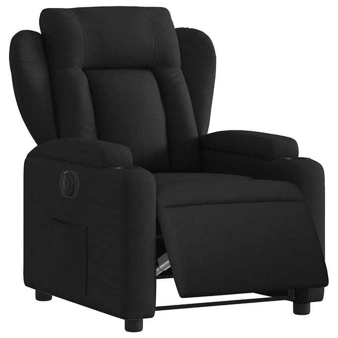 vidaXL - Fauteuil - verstelbaar - elektrisch - stof - zwart