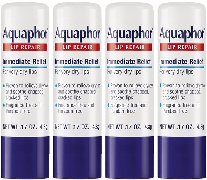 Aquaphor Lip Repair Stick - Lipbeschermer - Hydraterende lippenbalsem 4 stuks
