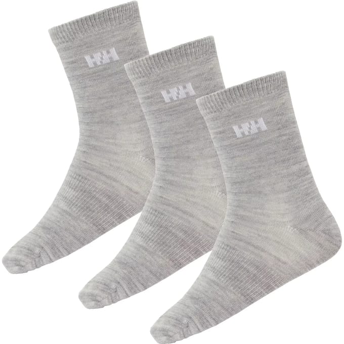 Helly Hansen Wool Basic Korte Sokken 3 Paren Grijs EU 29-31 Kinderen