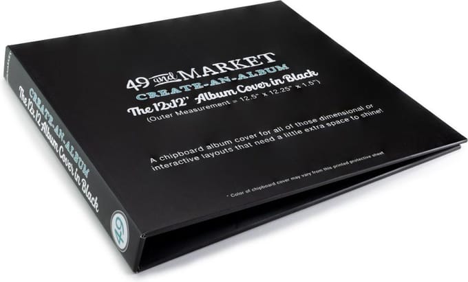 49 And Market - Black Create-An-Album Cover 12"X12"