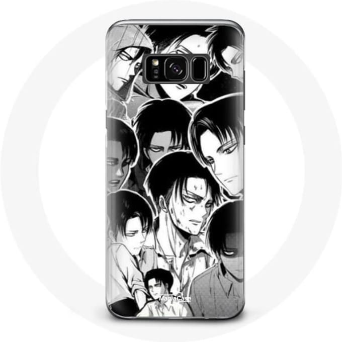 Coque pour Samsung Galaxy S8 Attaque des Titans Manga Levi Ackerman