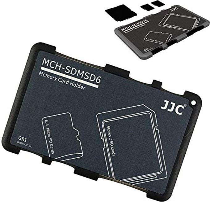 Draagbare Geheugenkaarthouder voor 2 SD-kaarten en 4 Micro SD-kaarten