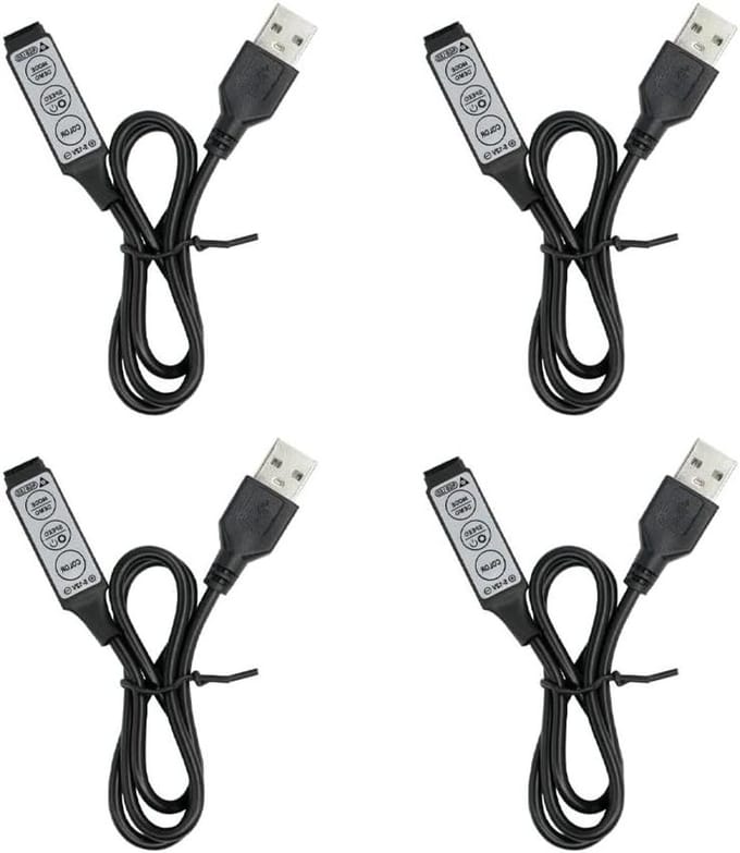 Allecto Plus - USB RGB LED Dimmer met Namvo Bediening - 19 Dynamische Modi - DC5V - 4-Pins Aansluiting