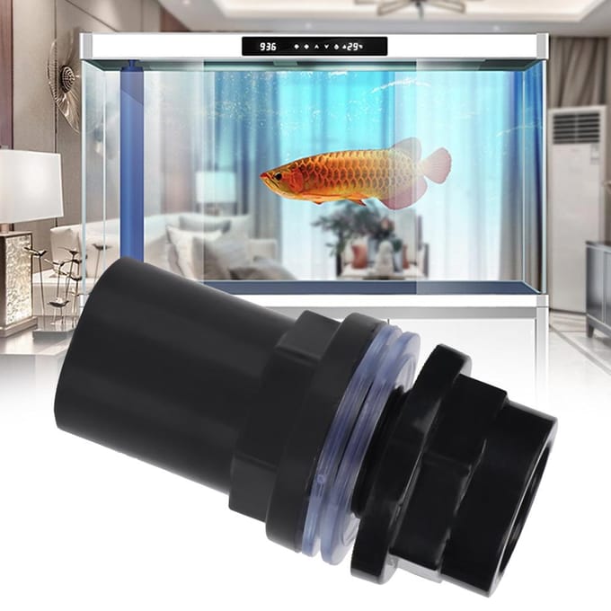 5 stuks/set PVC Aquarium Waterpijp Koppeling Rechte Buis Connector Aquarium Accessoires(25 mm) black