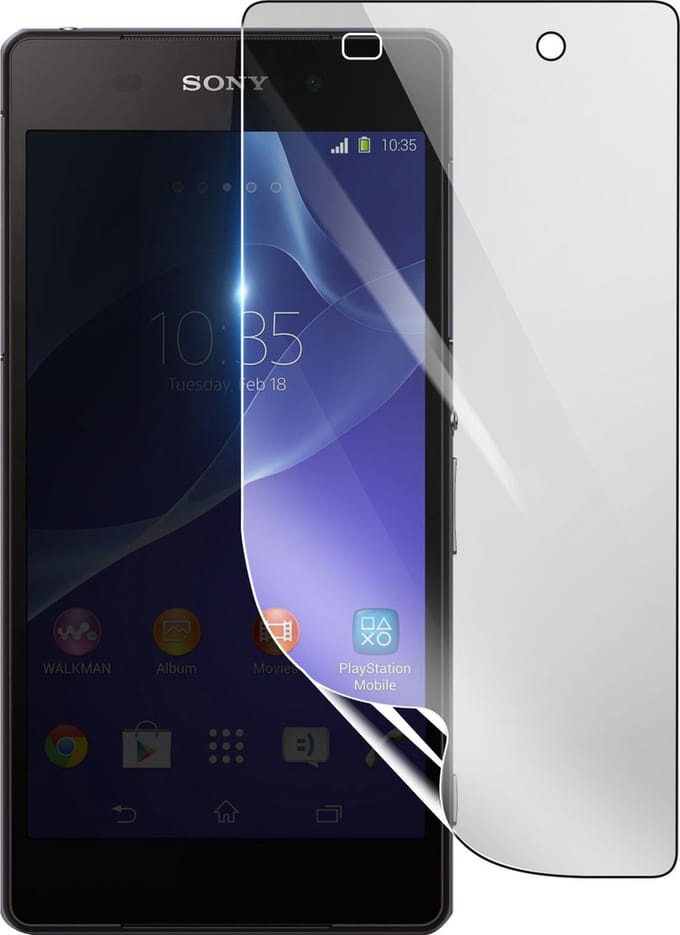 3mk, Geschikt voor Sony Xperia Z2, Schokbestendige Hydrogel Screenprotector, Transparant