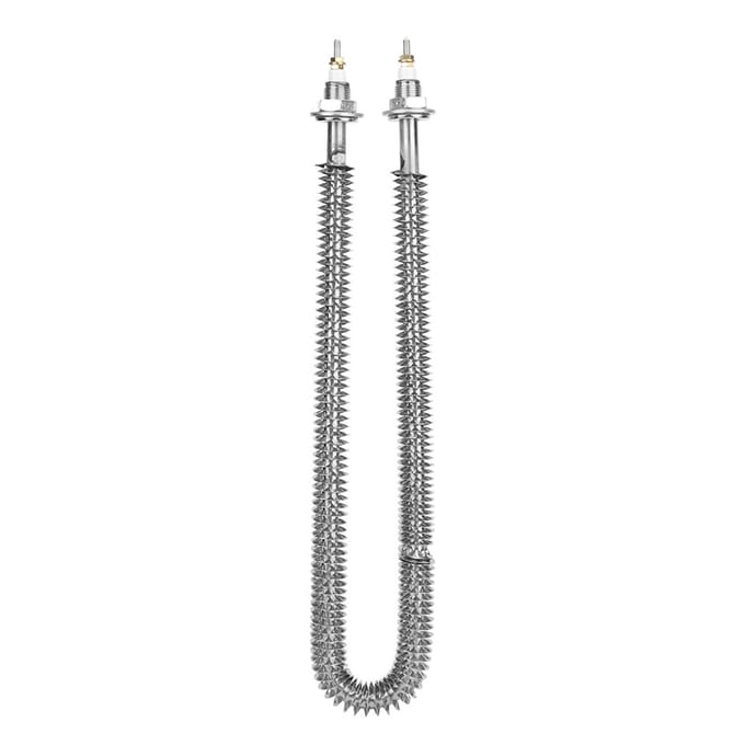 U-type geribbelde elektrische heatpipe roestvrijstalen ribverwarmingselement 220V 1.5kW gray