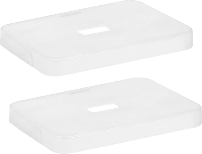 Deksels 2x stuks transparant voor Sunware opbergbox van 9/13/18/25 liter Sigma serie 34.2 x 24.2 cm