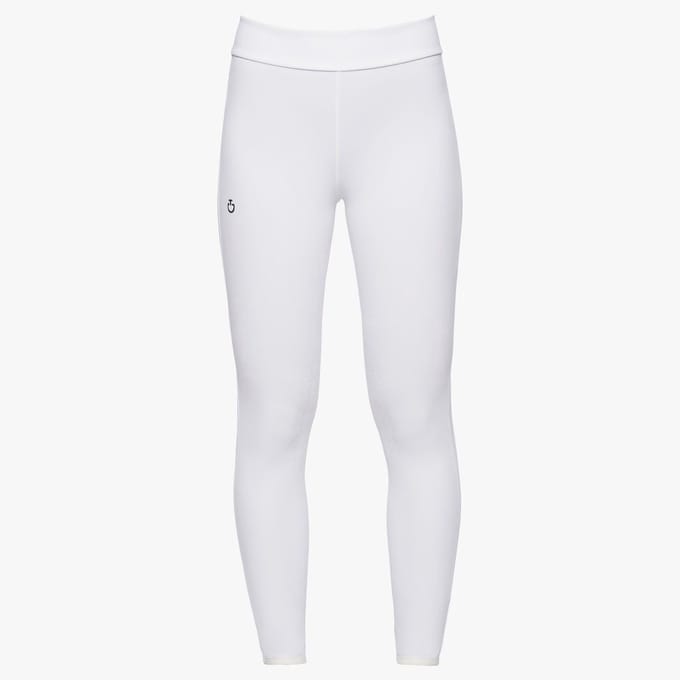 Cavalleria Toscana Kids Meisjes Hoge Taille Phases Legging S Wit
