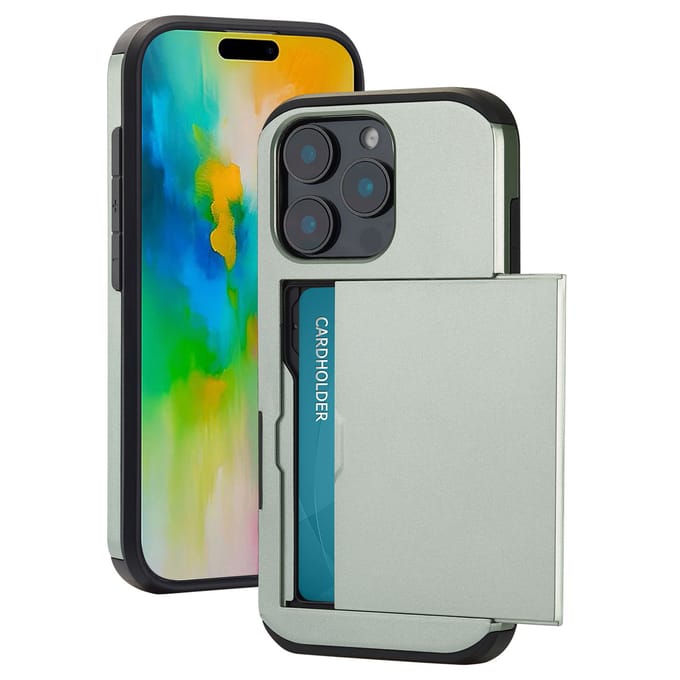 imoshion Hoesje met Pasjeshouder - Geschikt voor Apple iPhone 16 Pro - Groen