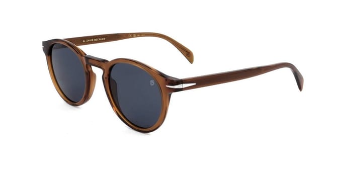 David Beckham Rond Heren Transparant Bruin Blauw DB 1036/S