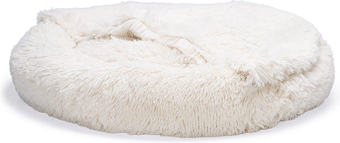 Beeztees Yala - Hondenmand - Pluche - Beige - Dia. 80 cm