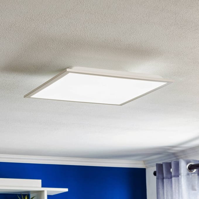 JUST LIGHT. GmbH LED plafondlamp Fleet met sensor, 44,5x44,5 cm
