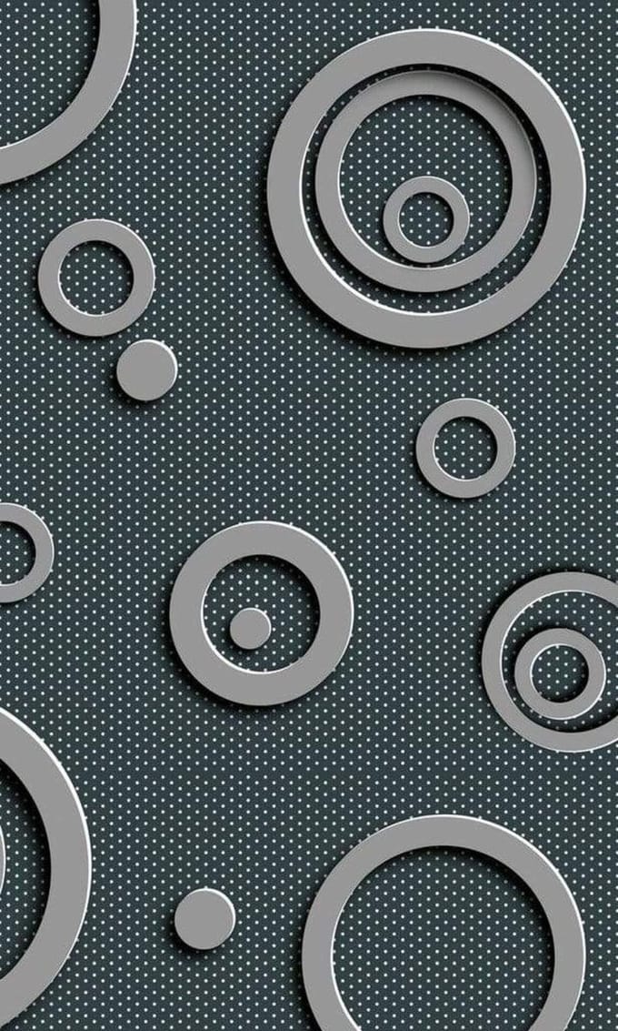 Fotobehang - Metal Circles 150x250cm - Vliesbehang