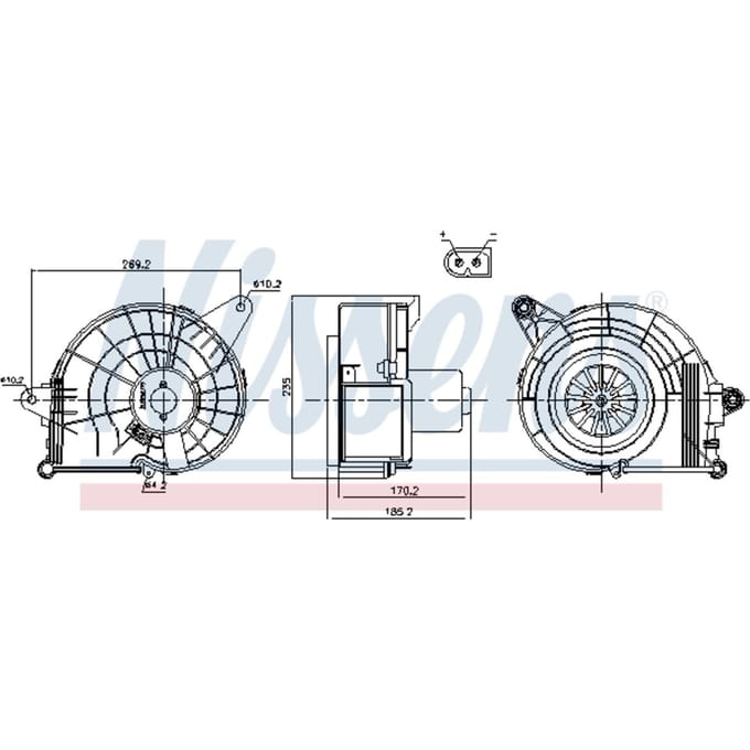 Binnenventilator NISSENS 87500