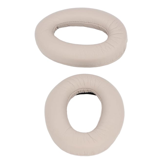 Coussinets d'oreille de remplacement Mousse haute densité Cuir protéiné Coussinets d'oreille Isolation du bruit pour WH-1000XM2 marron clair