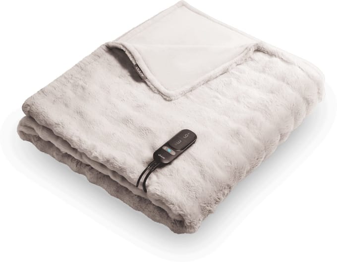 Duux Yentl Bubble Elektrisch Warmtedeken 200x200 cm – 9 standen – Grijs