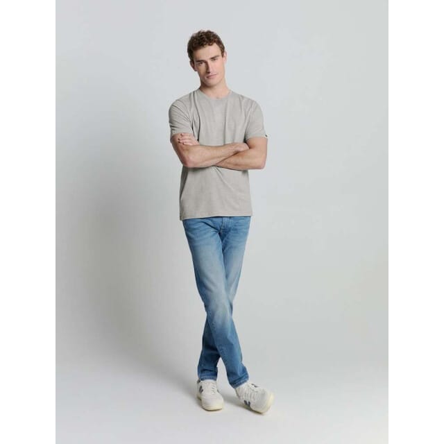 No Excess T-shirt Crewneck Melange Cloud Größe: XXL | Basic T-Shirts Outlet | Herren