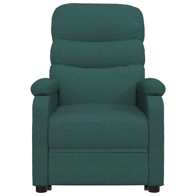 vidaXL - Fauteuil - verstelbaar - stof - donkergroen