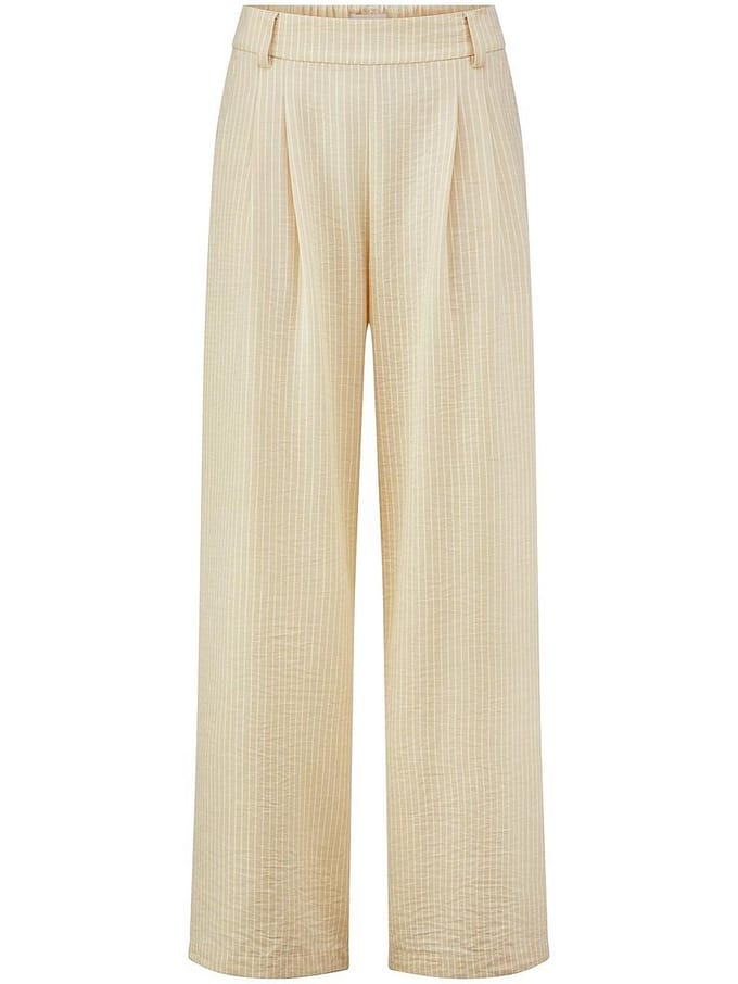 Wide Fit-broek Van Peter Hahn beige