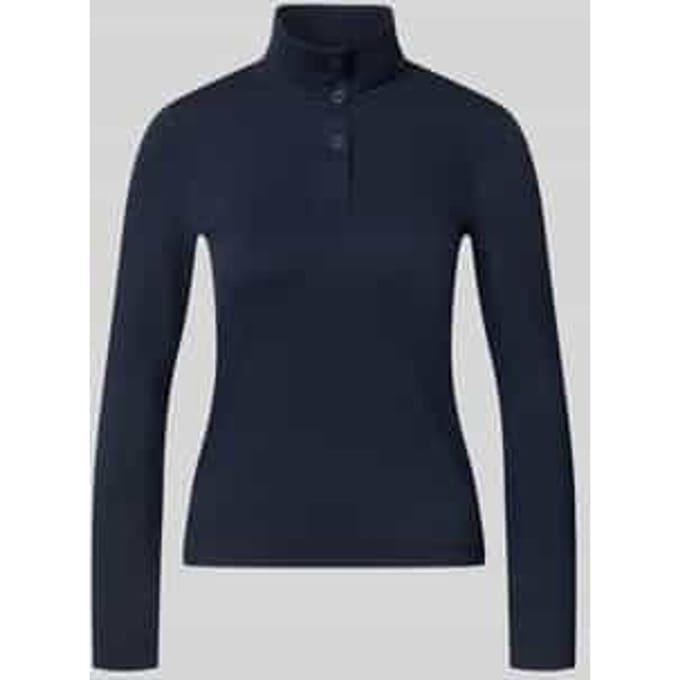 Slim fit shirt met lange mouwen van katoenmix