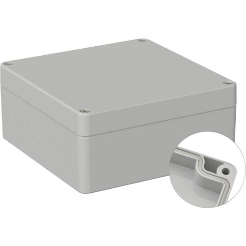 TRU COMPONENTS TC-9065616 Industriële behuizing 122 x 120 x 55 ABS Grijs-wit (RAL 7035) 1 stuk(s)