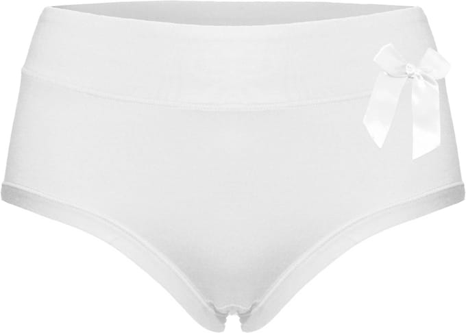 Dames slips 3 pack Fine woman katoen effen wit XL