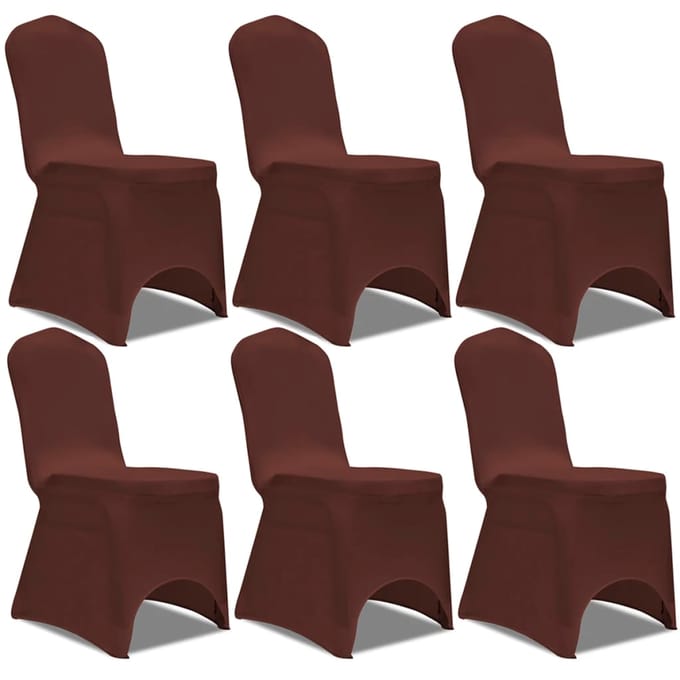 vidaXL - Stoelhoes - stretch - 6 - st - bruin