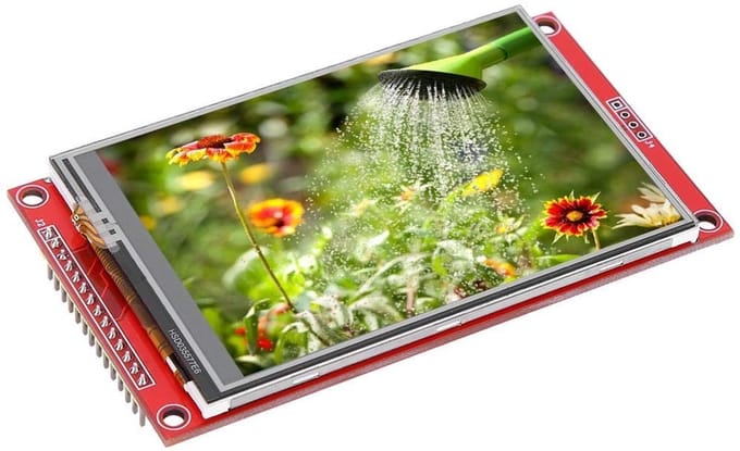 Solidchoice - Dailygoody - LCD-module - TFT-touchscreen-display - 3,5 inch - HD 480x320 - Seriële randapparatuurinterface - Geschikt voor diverse toepassingen - Kle