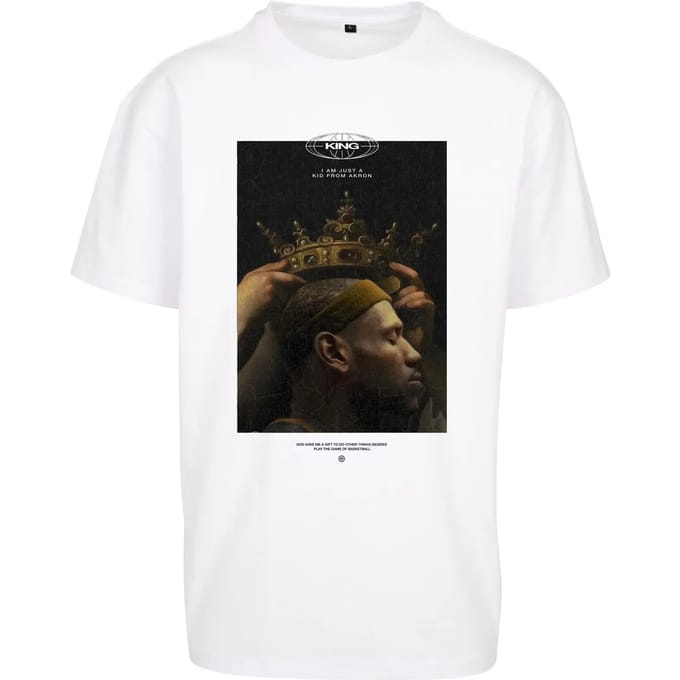 Mister Tee - Kid from Akron Oversize Heren T-shirt - XS - Wit