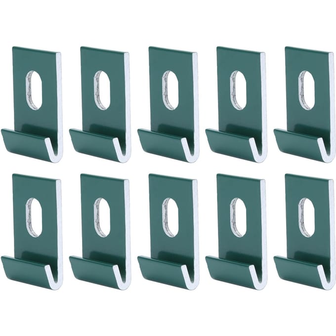 10 stuks Basisclips Haakbevestigingen Bevestigt Aluminium Kassen BevestigingssetGroen groen