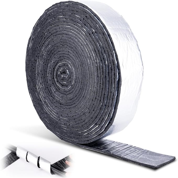 10 Meter Leidingisolatietape – 5cm Breed Zelfklevend Warmte-Isolatie voor Buitenleidingen