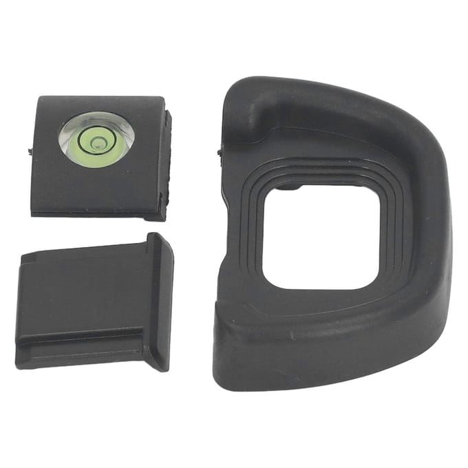 Oculair Oogschelp met Waterpas en Flitsschoenafdekking Beter Observatie-effect Oogschelp Vervanging voor D780 black