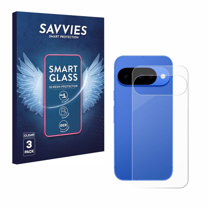 3 Stuks Savvies Screenprotector - geschikt voor Google Pixel 10 (Achterkant) - beschermfolie glas transparant