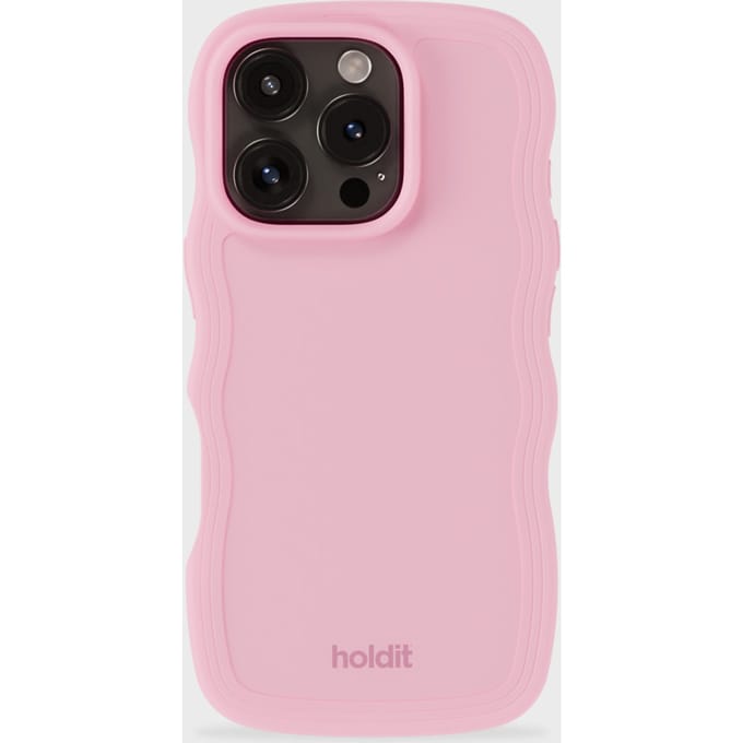 Holdit Wavy Case geschikt voor Apple iPhone 16 Pro Max - Pink