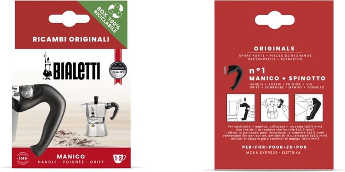 Bialetti Vervangingsset Moka Express 12 Kops – 3 Afdichtringen & Filterplaat – Origineel Onderdeel
