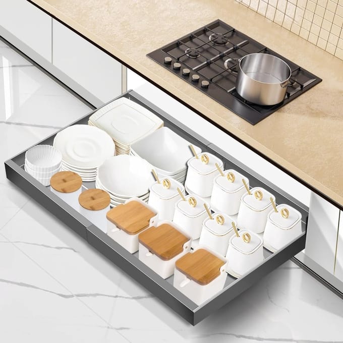 Uitschuifbare Kast Organizer voor Keuken en Badkamer