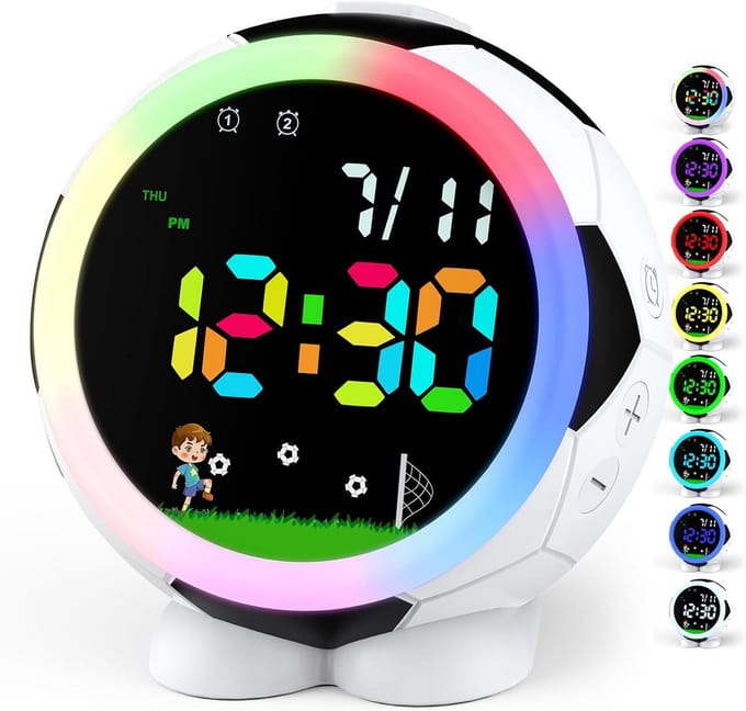 Kinderwekker - Digitale Wekker Slaapkamer - Slaaptrainer Kinderen - Oplaadbaar