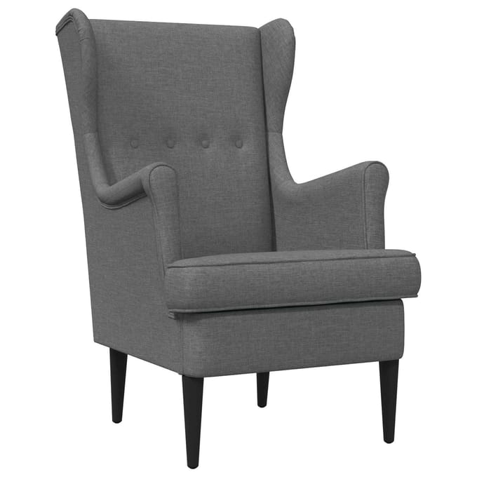 vidaXL - Fauteuil - Donkergrijs - Stof