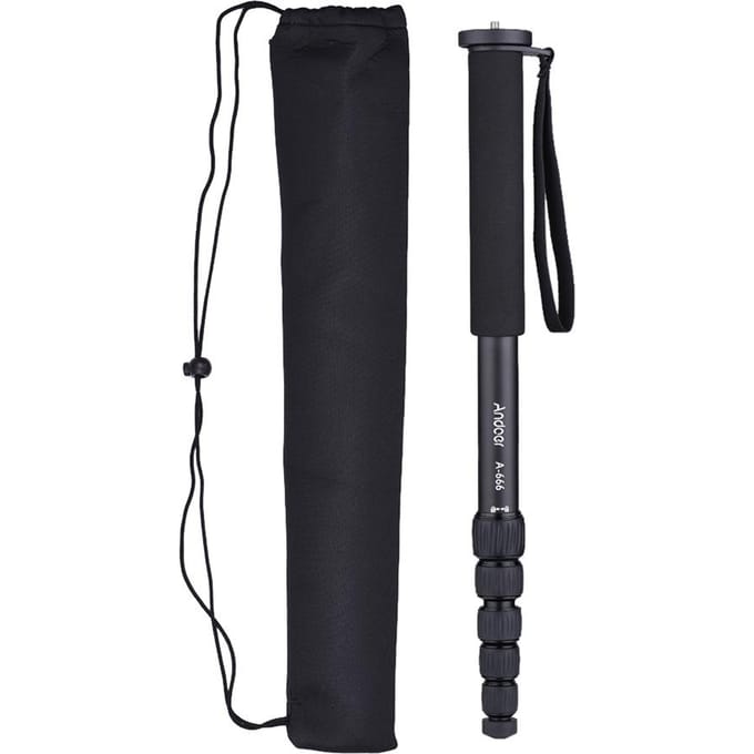 A666 181cm/5.9ft Telescopische Camera Monopod voor Sony Nikon Canon Cam