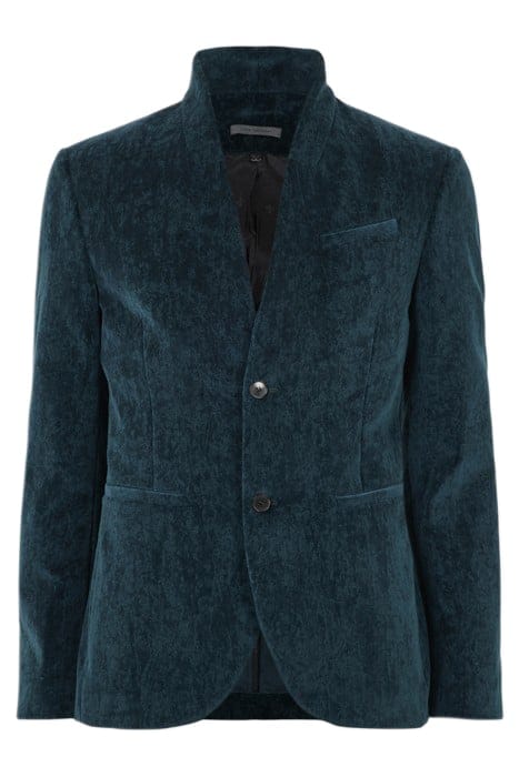 John Varvatos Slim Fit Button Closure Short Shawl Coll Lake Blue Größe: 52 | Blazer Outlet | Herren | Blau