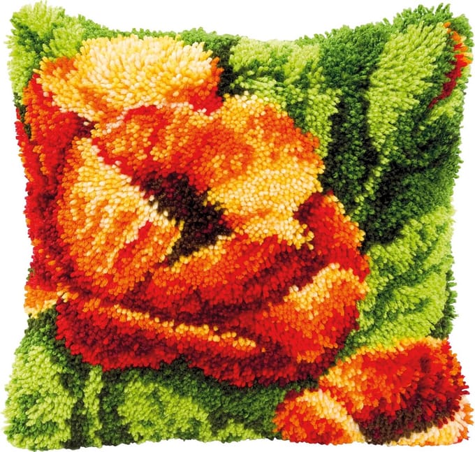 Knoopkussen Knutselpakket - Wit Katoen Knoopkussen Set 40x40 cm